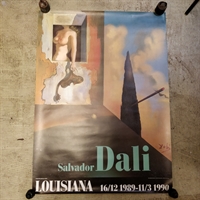 Salvador  Dali udstillings plakat fra Louisiana poster